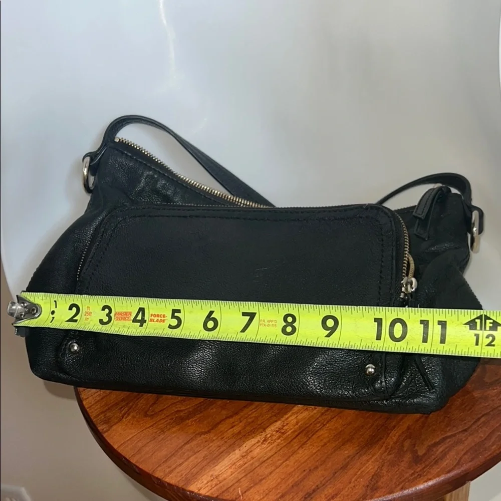 Kate Spade Black Shoulder Bag polka dot interior